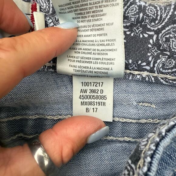 Ariat REAL 29R Straight Leg Mid Rise Light Blue Jeans Style 10017217 - Picture 7 of 9